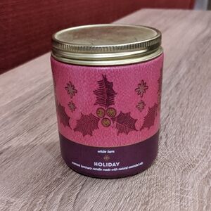 Bath Body Works Christmas Luminary Candle Holiday Scent Nutmeg Clove Cinnamon